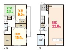 可部南四丁目戸建ての間取り画像