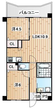 エルミタージュ横浜ベイの間取り画像