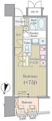 リンデンコート市ヶ谷の間取り画像