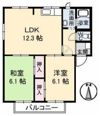メリーハイム中村 A棟の間取り画像