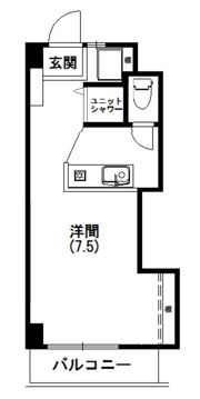 サンリバーハイツの間取り画像