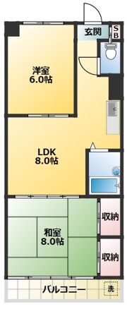 真砂マンション(マサゴマンション)の間取り画像