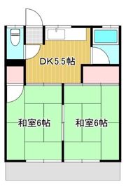 コーポ米津の間取り画像