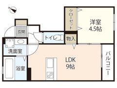 ソリエ長束の間取り画像