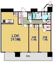 ヴィークタワーOSAKAの間取り画像