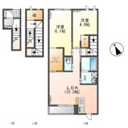 レジデンス麦（Residence麦）の間取り画像