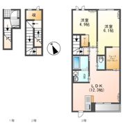 レジデンス麦（Residence麦）の間取り画像