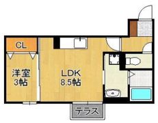Polonia Matsubara B棟の間取り画像