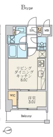 クレストコート北千住レジデンスの間取り画像