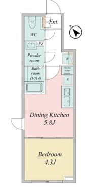 LiveFlat門前仲町の間取り画像