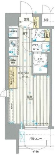 クレビオス梅田北の間取り画像