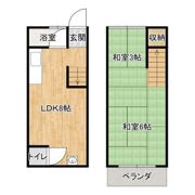 寝屋川市上神田2丁目テラスの間取り画像