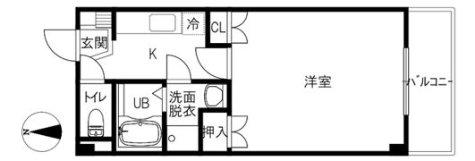 エスペランス徳用B棟の間取り画像