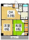 岡部マンションの間取り画像