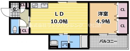 セレニティ八雲北町2丁目B棟の間取り画像