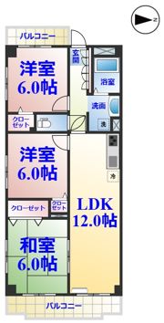 クレールライフの間取り画像