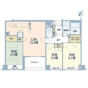 東急ドエル・アルス学芸大学クレディールの間取り画像
