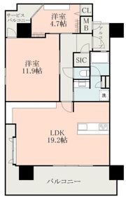 プレミスト上通の間取り画像