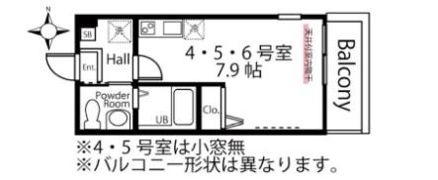 ブリティッシュ・ヒルズR1 横浜三ツ沢の間取り画像