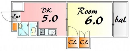 中田ビル三篠の間取り画像