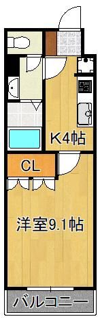 アムールハイツおおばの間取り画像