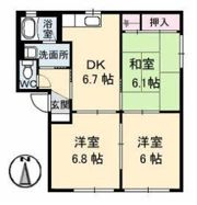 エーデルハイム栗田 A棟の間取り画像