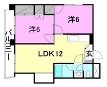Riviere（枝松6）の間取り画像