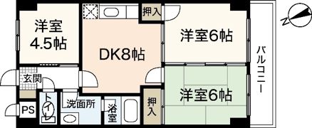 Villa七軒茶屋の間取り画像