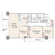 ベルヴュコート津田沼の間取り画像