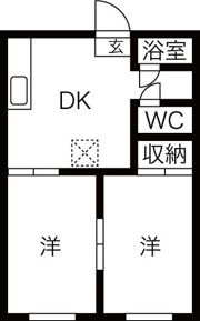 シズカハイツの間取り画像