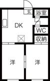シズカハイツの間取り画像