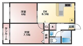 エクメーネ開の間取り画像