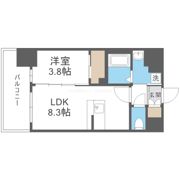 エスリードレジデンス梅田グランゲートの間取り画像