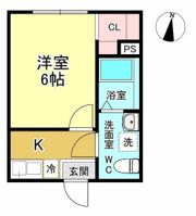 オーシャンハイツ本川越の間取り画像