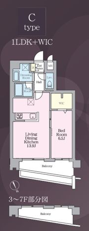 ラグゼナ平井サウスの間取り画像