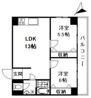 第5三和ビルの間取り画像