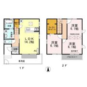 サザン ウィンドウ Cの間取り画像