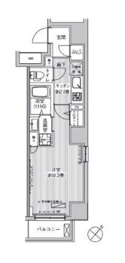 エムズサニーパレス月島の間取り画像