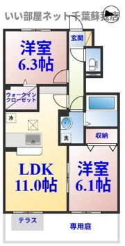 カサヴェールⅠの間取り画像