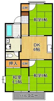 グランディール行橋 B棟の間取り画像