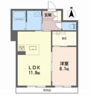 ベルエトワール南江戸の間取り画像