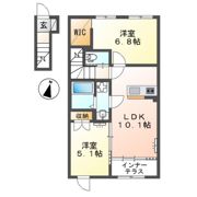 東中野新築アパートの間取り画像