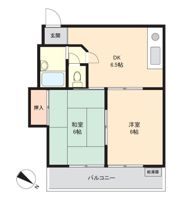川口朝日第6つくしマンションの間取り画像