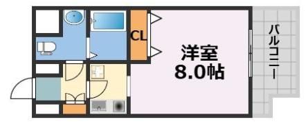 レグルス阿倍野の間取り画像