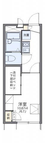 レオパレス蜂ヶ岡の間取り画像