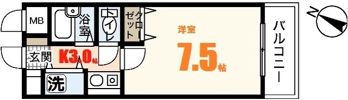 ステューディオせせらぎの間取り画像