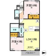 オリエンタルコート南田宮の間取り画像