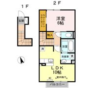La primeur(ﾗ ﾌﾟﾘﾑｰﾙ)の間取り画像