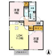 セジュールアユ A/Bの間取り画像