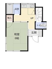 大橋貸家の間取り画像